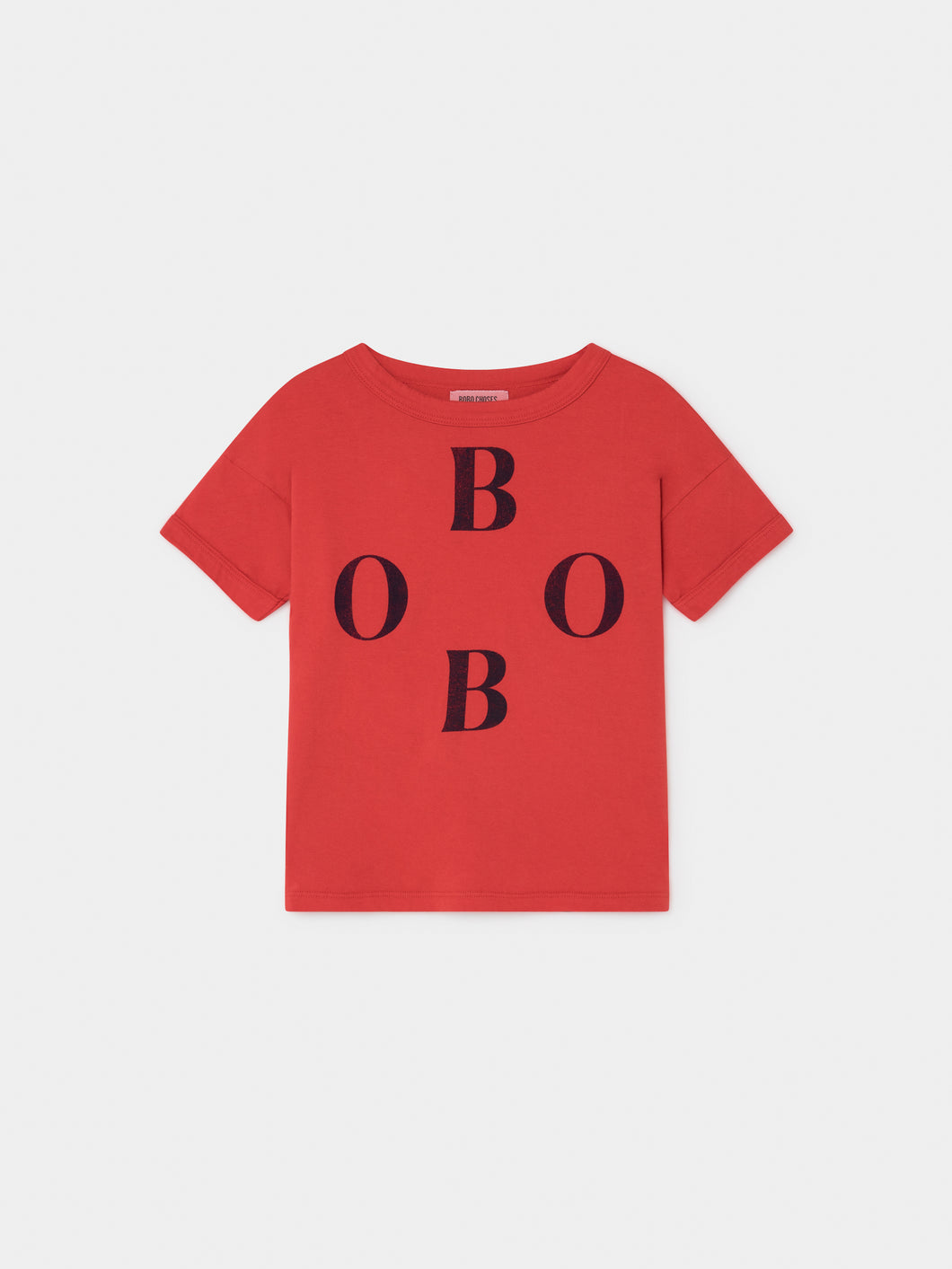 BOBO CHOSES 19秋冬红色短袖T恤