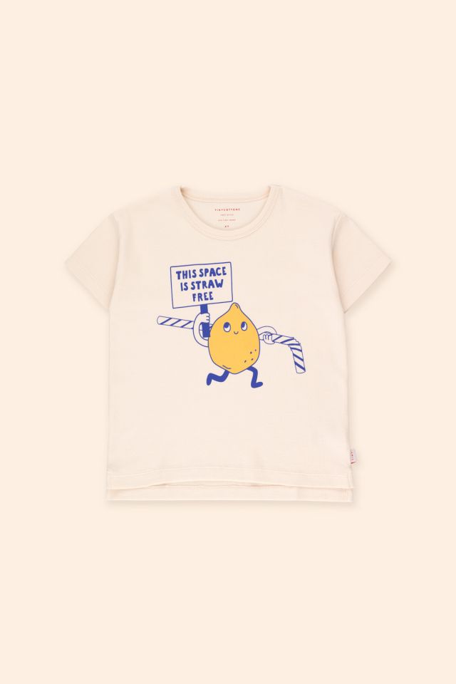 TinyCottons 21春夏 白色柠檬短袖T恤
