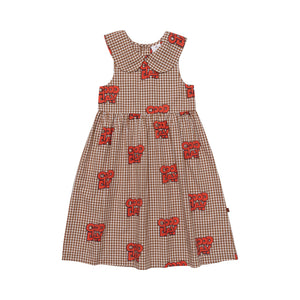 英国 wynken SS22夏季有机棉甜美吊带A字连衣裙